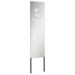 vidaXL Záhradný dekoratívny panel Strieborná 32 x 140 cm – Obrázok 4