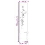 vidaXL Záhradný dekoratívny panel Strieborná 32 x 140 cm – Obrázok 9