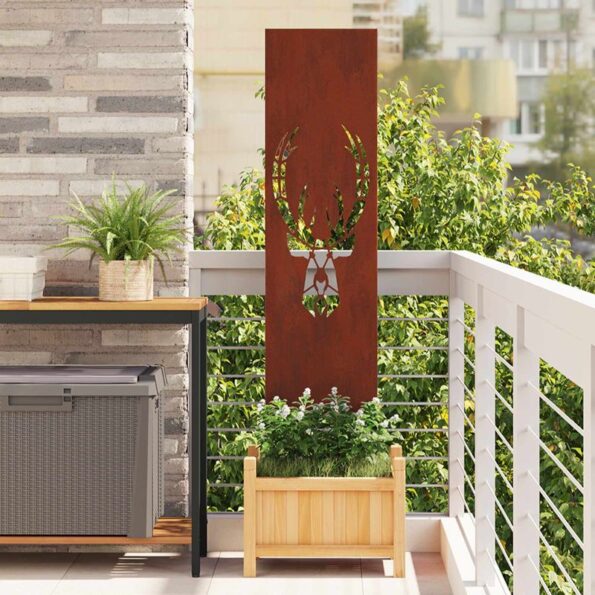 vidaXL Záhradná clona na súkromie Zvieracia potlač Hrdzavý 32 x 140 cm – Obrázok 5