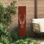 vidaXL Záhradná clona na súkromie Zvieracia potlač Hrdzavý 32 x 140 cm – Obrázok 7