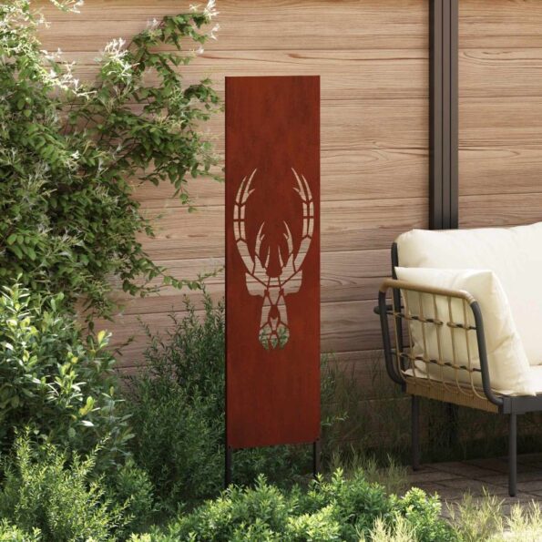 vidaXL Záhradná clona na súkromie Zvieracia potlač Hrdzavý 32 x 140 cm – Obrázok 7