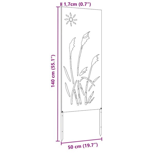 vidaXL Záhradná clona na súkromie Rezací Antracit 50 x 140 cm – Obrázok 10