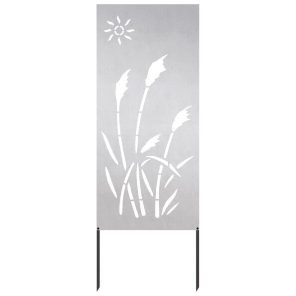 vidaXL Záhradný dekoratívny panel Strieborná 50 x 140 cm – Obrázok 2