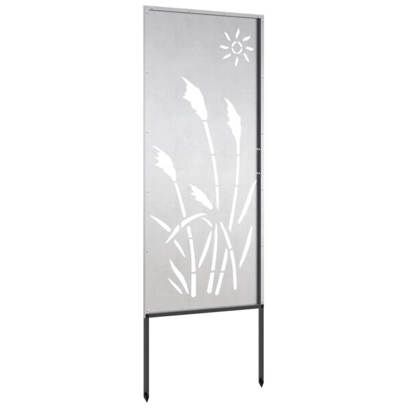 vidaXL Záhradný dekoratívny panel Strieborná 50 x 140 cm – Obrázok 5