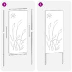 vidaXL Záhradný dekoratívny panel Strieborná 50 x 140 cm – Obrázok 8