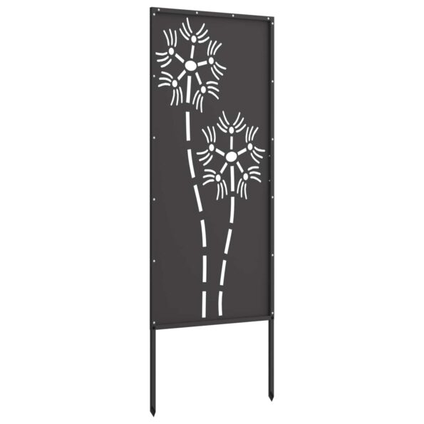 vidaXL Záhradný dekoratívny panel Čierna 50 x 140 cm – Obrázok 6