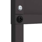 vidaXL Záhradný dekoratívny panel Čierna 50 x 140 cm