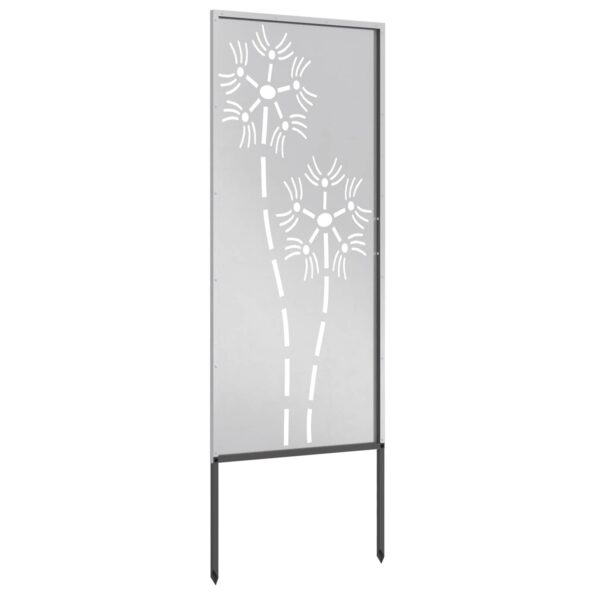 vidaXL Záhradný dekoratívny panel Strieborná 50 x 140 cm – Obrázok 7
