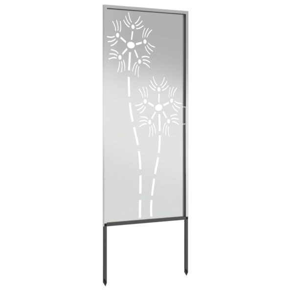 vidaXL Záhradný dekoratívny panel Strieborná 50 x 140 cm – Obrázok 5