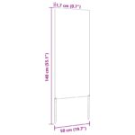 vidaXL Záhradný dekoratívny panel Antracitová 50 x 140 cm – Obrázok 8