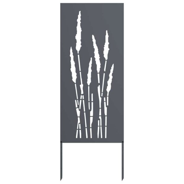 vidaXL Záhradná clona na súkromie Kvetinový Antracit 50 x 140 cm – Obrázok 2