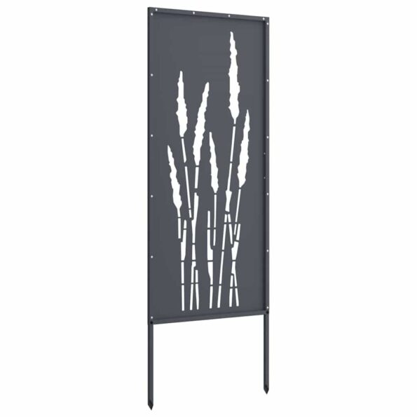 vidaXL Záhradná clona na súkromie Kvetinový Antracit 50 x 140 cm – Obrázok 8