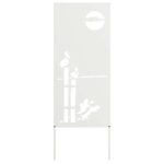 vidaXL Záhradný dekoratívny panel Biela 50 x 140 cm – Obrázok 7