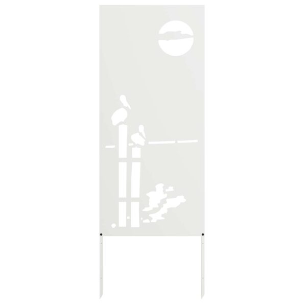vidaXL Záhradný dekoratívny panel Biela 50 x 140 cm – Obrázok 7