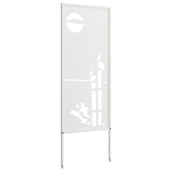 vidaXL Záhradný dekoratívny panel Biela 50 x 140 cm – Obrázok 8