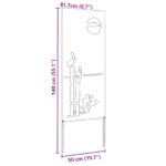 vidaXL Záhradný dekoratívny panel Biela 50 x 140 cm – Obrázok 9