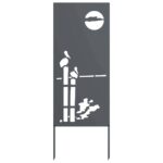vidaXL Záhradná clona na súkromie Rezací Antracit 50 x 140 cm – Obrázok 7