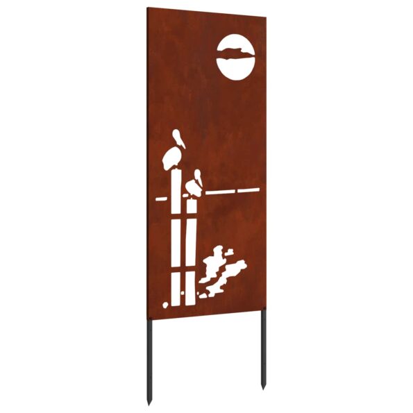 vidaXL Záhradná clona na súkromie Rezací Hrdzavý 50 x 140 cm – Obrázok 3