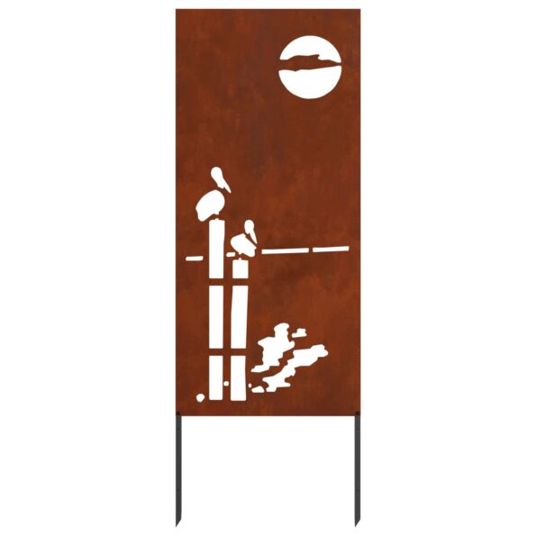 vidaXL Záhradná clona na súkromie Rezací Hrdzavý 50 x 140 cm – Obrázok 5