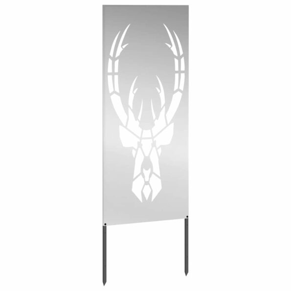 vidaXL Záhradný dekoratívny panel Strieborná 50 x 140 cm – Obrázok 4