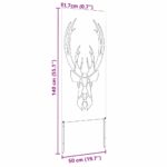 vidaXL Záhradný dekoratívny panel Strieborná 50 x 140 cm – Obrázok 9