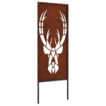 vidaXL Záhradný dekoratívny panel Hrdzavý 50 x 140 cm Zinkovaná oceľ – Obrázok 9