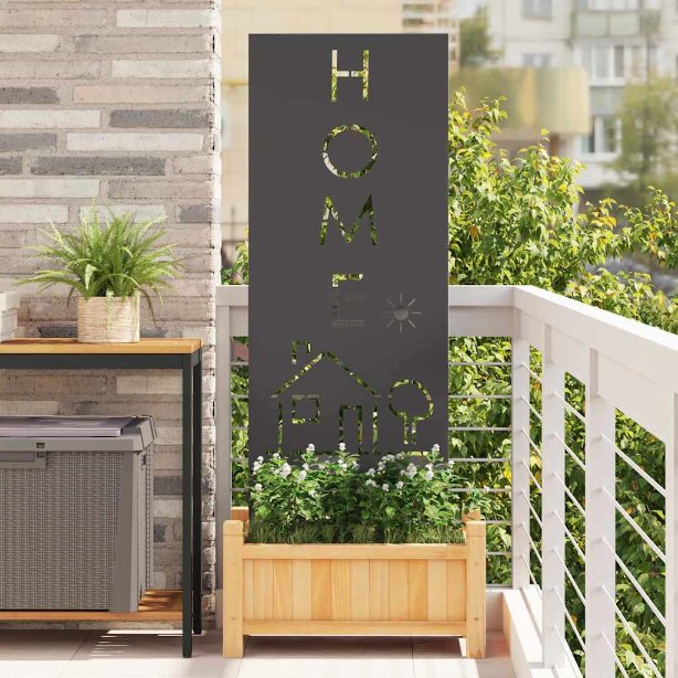 876336_1.jpg vidaXL Záhradná clona na súkromie Rezací Čierna 50 x 140 cm – Obrázok 1