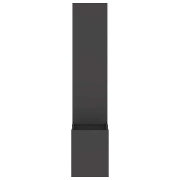 vidaXL Záhradný Kvetináč s Dekoratívnym Panelom Čierna 32 x 140 cm – Obrázok 5