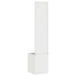 vidaXL Záhradný Kvetináč s Dekoratívnym Panelom Biela 32 x 140 cm – Obrázok 7