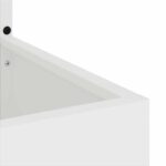 vidaXL Záhradný Kvetináč s Dekoratívnym Panelom Biela 32 x 140 cm – Obrázok 8