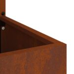 vidaXL Záhradný Kvetináč s Dekoratívnym Panelom Hrdzavý 32 x 140 cm – Obrázok 8