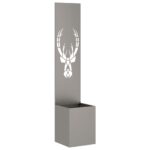 vidaXL Záhradný Kvetináč s Dekoratívnym Panelom Hrdzavý 32 x 140 cm – Obrázok 5