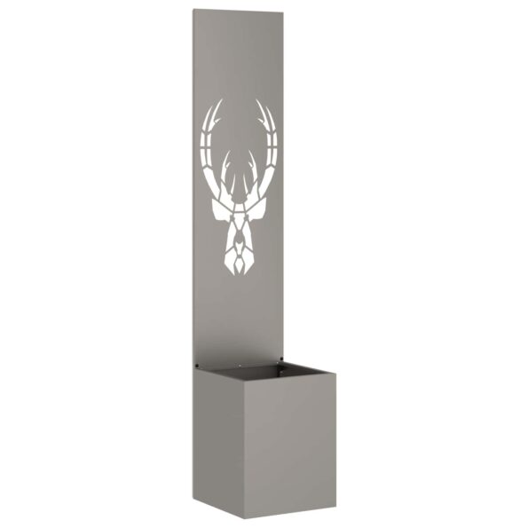 vidaXL Záhradný Kvetináč s Dekoratívnym Panelom Hrdzavý 32 x 140 cm – Obrázok 5