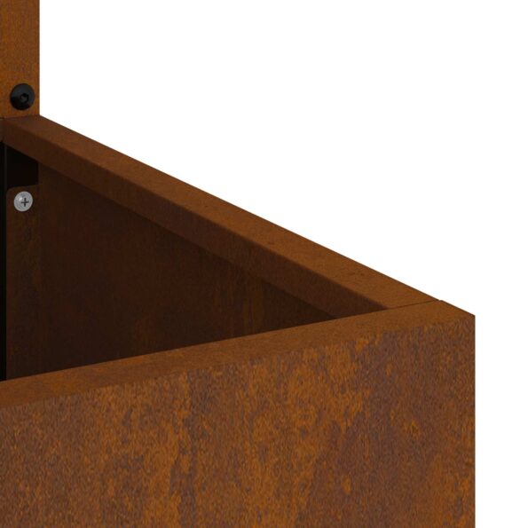 vidaXL Záhradný Kvetináč s Dekoratívnym Panelom Hrdzavý 32 x 140 cm – Obrázok 9