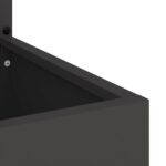 vidaXL Záhradný Kvetináč s Dekoratívnym Panelom Čierna 50 x 140 cm – Obrázok 8