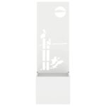 vidaXL Záhradný Kvetináč s Dekoratívnym Panelom Biela 50 x 140 cm – Obrázok 5