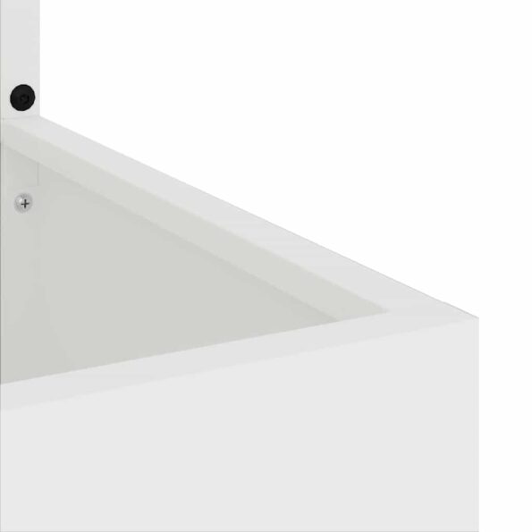 vidaXL Záhradný Kvetináč s Dekoratívnym Panelom Biela 50 x 140 cm – Obrázok 8