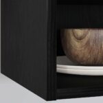 vidaXL Závesná skrinka s poličkou Riga Čierny dub 30 x 29,5 x 60 cm – Obrázok 4