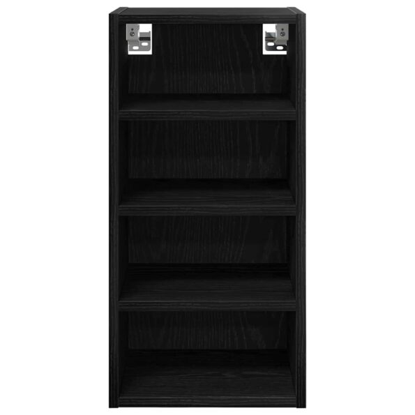 vidaXL Závesná skrinka s poličkou Riga Čierny dub 30 x 29,5 x 60 cm – Obrázok 5