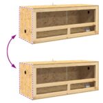 vidaXL Terárium Hnedá 100 x 40 x 40 cm OSB – Obrázok 11