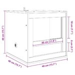 vidaXL Terárium Hnedá 40 x 40 x 40 cm OSB – Obrázok 13