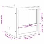 vidaXL Terárium Hnedá 50 x 50 x 50 cm OSB – Obrázok 13