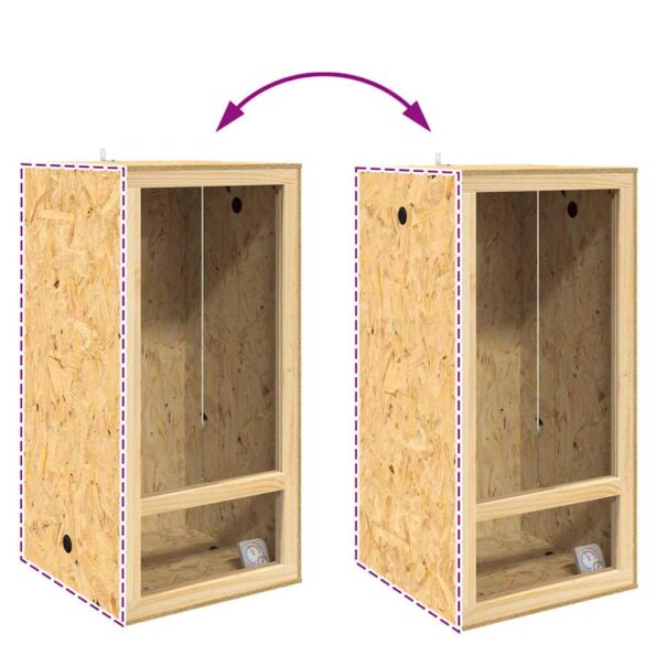 vidaXL Terárium Prírodná 50 x 50 x 100 cm OSB – Obrázok 11