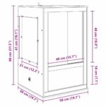 vidaXL Terárium Hnedá 50 x 50 x 80 cm OSB – Obrázok 13