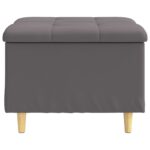 vidaXL Úložný taburet s vankúšom Biely 60 x 60 x 45 cm Umelá koža – Obrázok 6