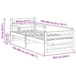 vidaXL Rozťahovacia posteľ pre deti Other Biela 80 x 130 / 165 / 200 cm – Obrázok 9