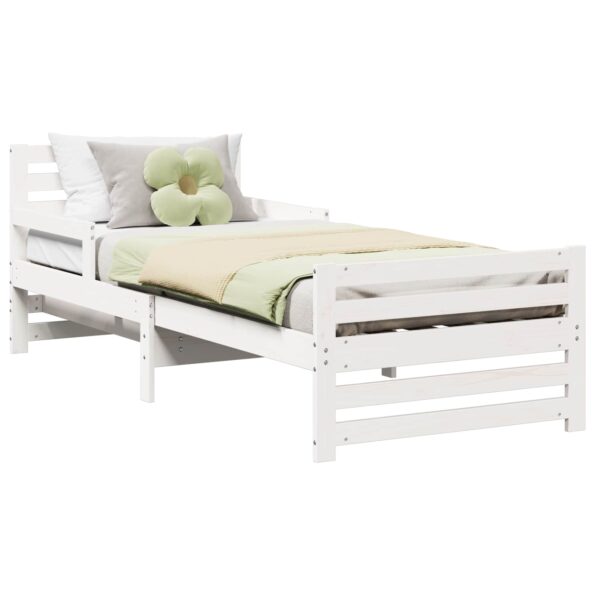 vidaXL Rozťahovacia posteľ pre deti Other Biela 80 x 130 / 165 / 200 cm – Obrázok 2