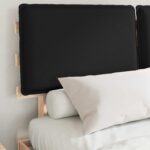 vidaXL Rám postele s čalúneným čelom Čierna 150 x 200 cm – Obrázok 3