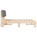 vidaXL Rám postele s čalúneným čelom Svetlosivá 140 x 200 cm – Obrázok 6