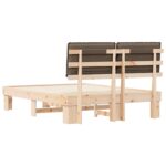 vidaXL Rám postele s čalúneným čelom Sivohnedá 140 x 190 cm – Obrázok 7